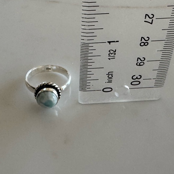 NWOT Sundance Clouds in the Sky Ring, Larimar, Sterling Silver - Picture 5 of 6